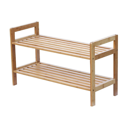 Oceanstar 2 Tier Bamboo Shoe Rack - Homely