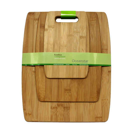 Oceanstar 3-Piece Bamboo Cutting Board Set CB1156 - Homely
