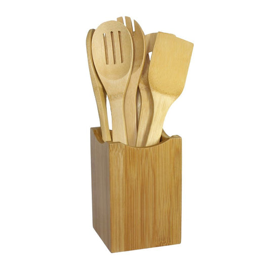 Oceanstar 7 Piece Bamboo Cooking Utensil Set - Homely