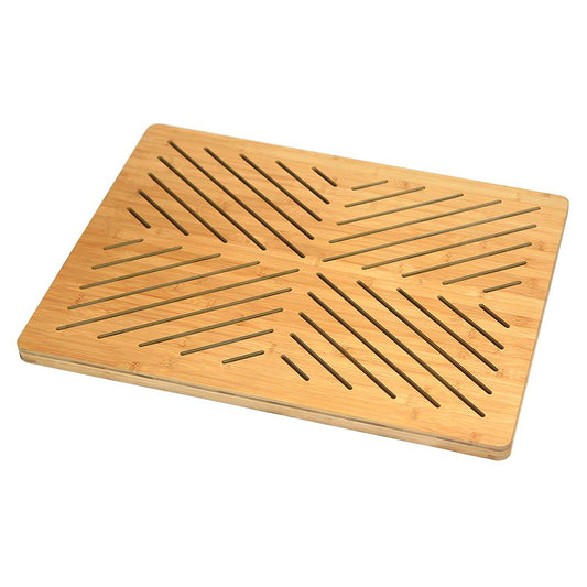 Oceanstar Bamboo Floor and Bath mat with Non-Slip Rubber Feet - Homely